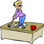 Desk Golf Clip Art