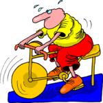 Exercise Bike - Male 5 Clip Art