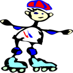 Skating 2 Clip Art