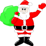 Santa & Sack 25 Clip Art