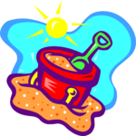 Sand Pail & Shovel 02 Clip Art