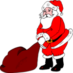 Santa & Sack 41 Clip Art