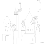 Arabian Skyline 1 Clip Art