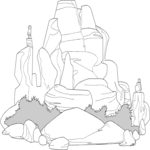 Rock Formation 1 Clip Art