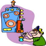 Drink Machine Operator Clip Art