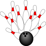 Ball & Pins 10 Clip Art