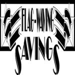 Flag-Waving Savings Clip Art