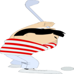 Golfer 075 Clip Art