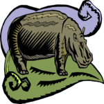 Hippo 08 Clip Art