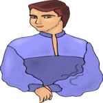 Man in Sweater Clip Art