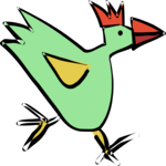 Chicken Running Clip Art