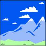 Mountains 128 Clip Art