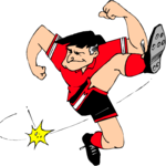 Soccer - Player 83 Clip Art