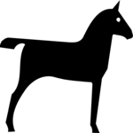 Unicorn - Silhouette 1 Clip Art