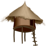 Sudanese Round Dwelling Clip Art