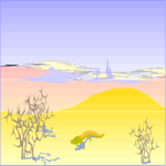 Desert 11 Clip Art