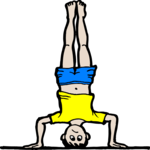 Head Stand Clip Art