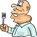 Swallowing Dinner Clip Art