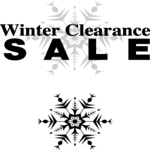 Winter Clearance Title 2 Clip Art