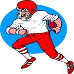 Football Player 25 Clip Art