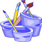 Paintbrushes 2 Clip Art