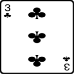 03 of Clubs Clip Art