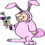 Costume - Easter Bunny 2 Clip Art