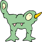 Mutant Creature 127 Clip Art