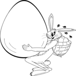 Bunny Sweating Clip Art