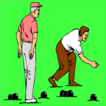 Lawn Bowling Clip Art