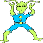 Space Alien 062 Clip Art