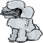 Poodle - Mean Clip Art