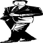 Man in Suit 1 Clip Art