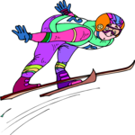 Skier 52 Clip Art