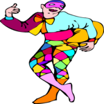 Harlequin 1 Clip Art