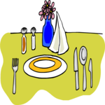 Place Setting 24 Clip Art