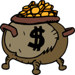 Pot of Gold 1 (2) Clip Art