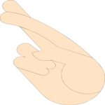 Crossed Fingers 1 Clip Art