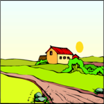 Country Farm 1 Clip Art