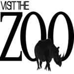 Visit the Zoo Heading Clip Art