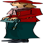 Woman Standing 21 Clip Art