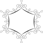 Snowflake Frame 1 Clip Art