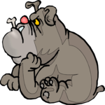 Bulldog - Mean 2 Clip Art