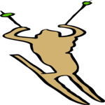 Skier 30 Clip Art