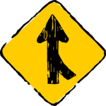 Lanes Merging 1 Clip Art