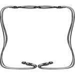 Dog Leash Frame Clip Art