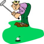 Golfer 101 Clip Art