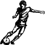 Soccer - Player 10 Clip Art