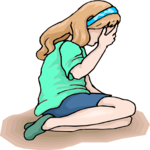 Girl Crying 2 Clip Art