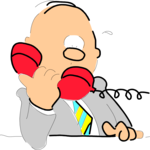 On Phone 05 Clip Art